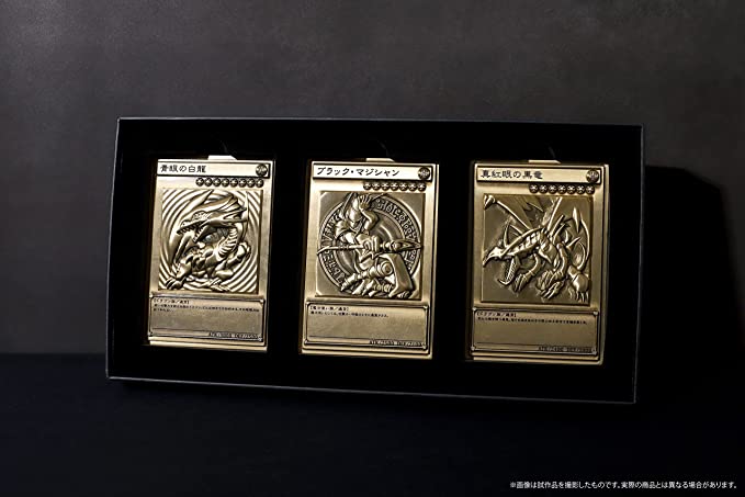 Movic Yu-Gi-Oh! Blue Eyes White Dragon - Dark Magician - Red Eyes Black Dragon Zinc Alloy Set
